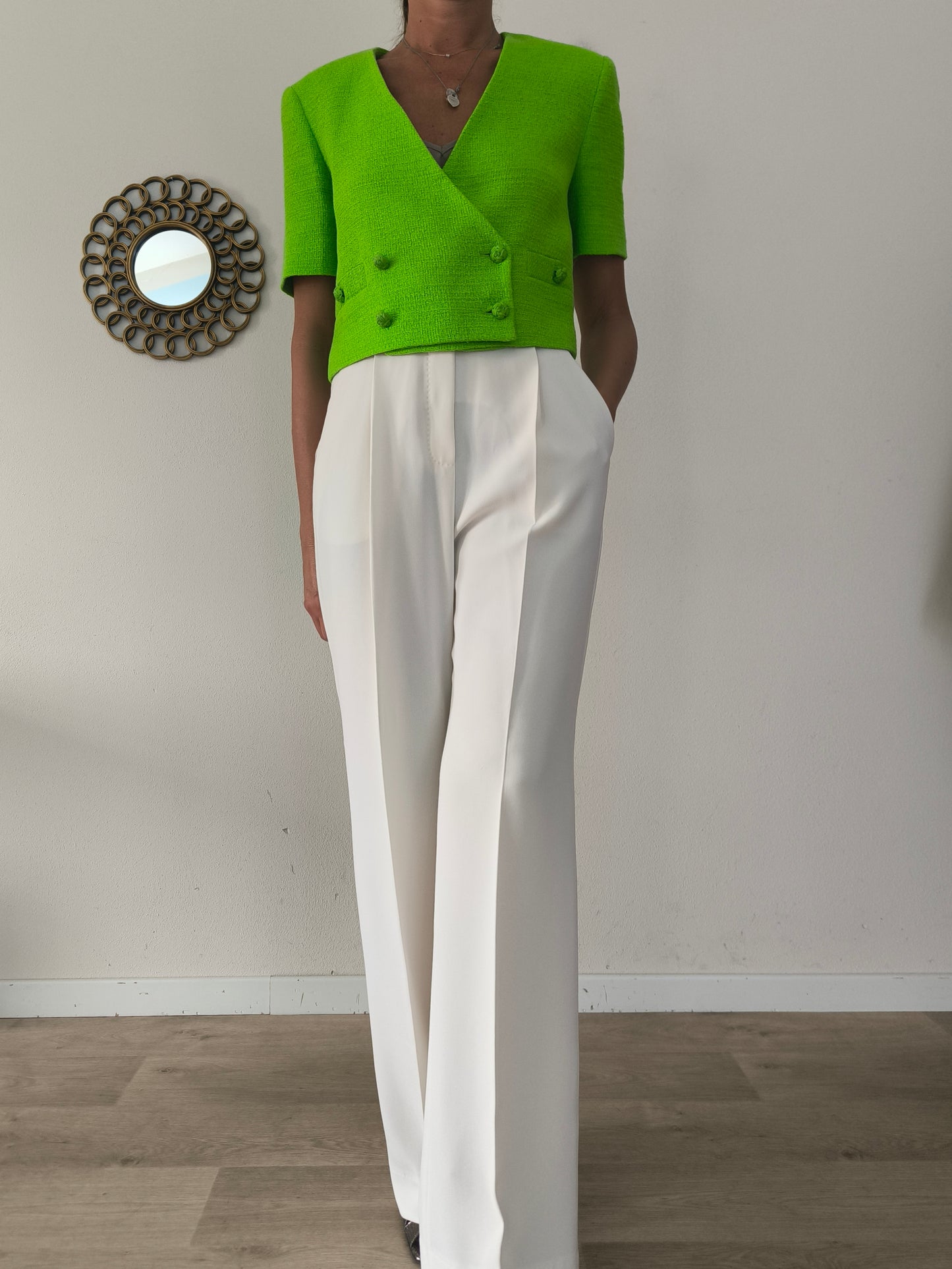 Blazer corto Zara verde