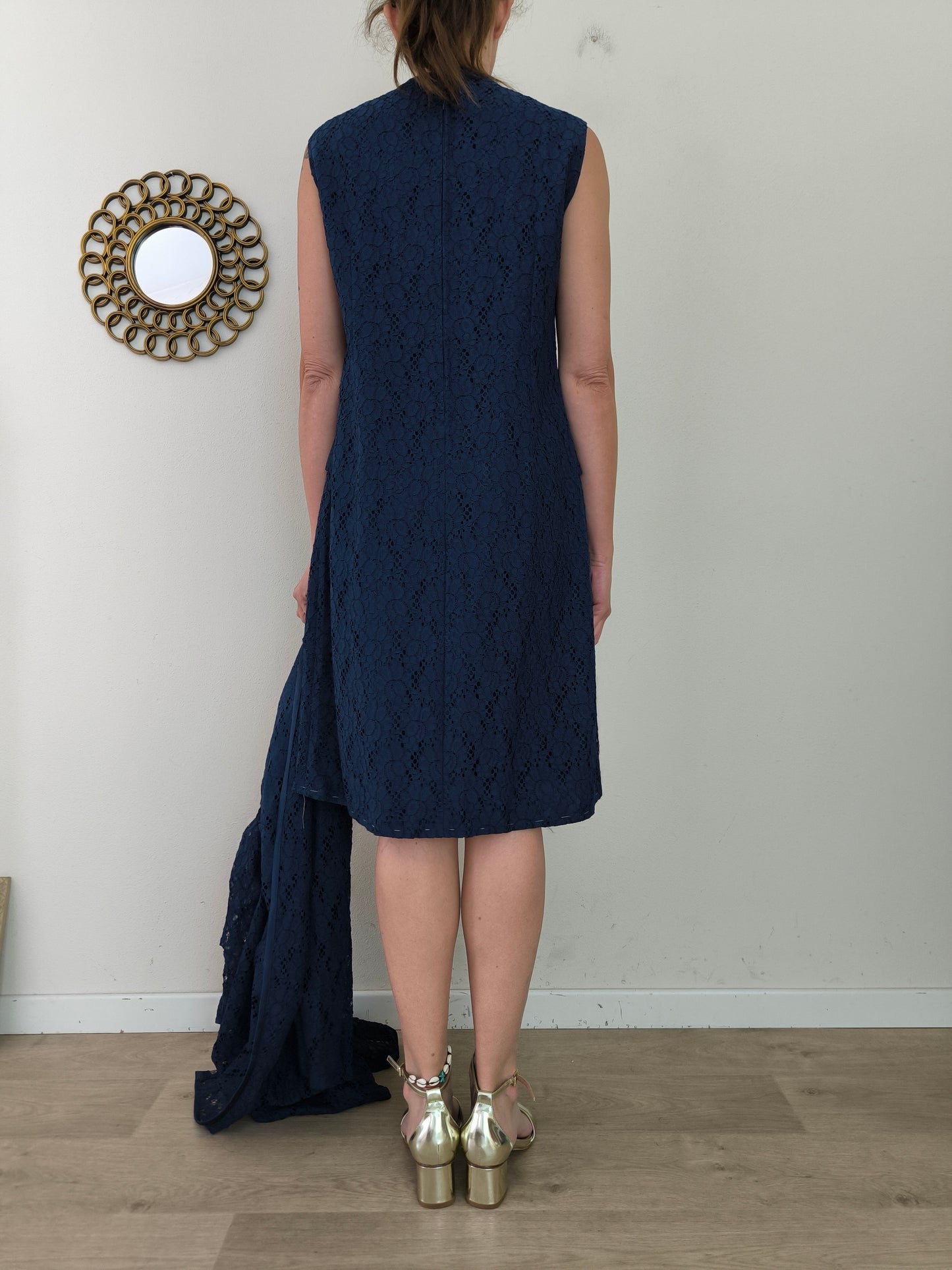 Completo anni 60 in pizzo macramè svizzero