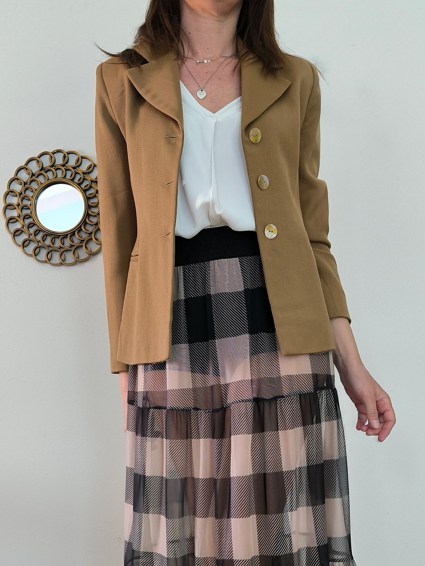 Blazer vintage cammello