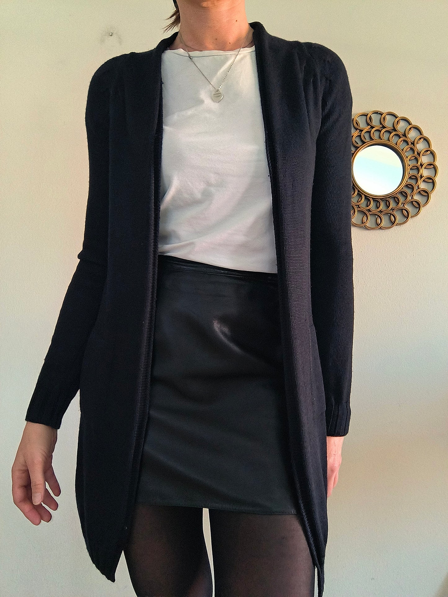 Cardigan lungo Ermitage in lana e seta tg S