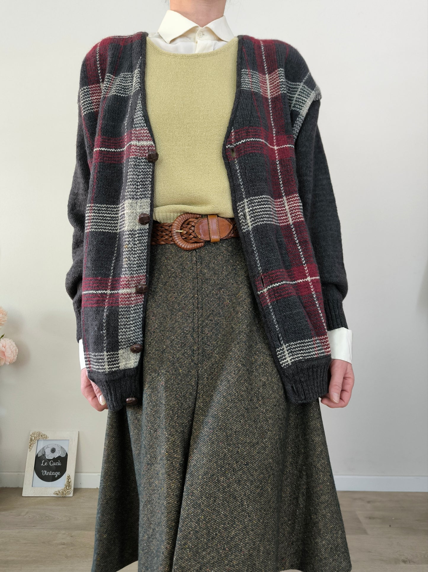 Cardigan Pancari pura lana fit over