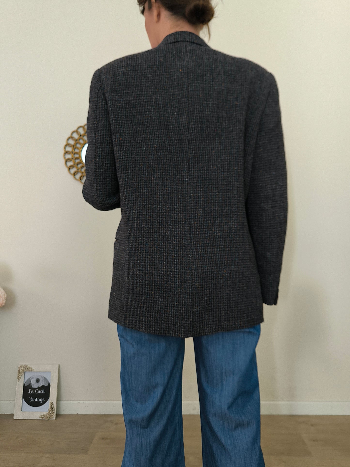 Blazer in tweed inglese Harris Tweed