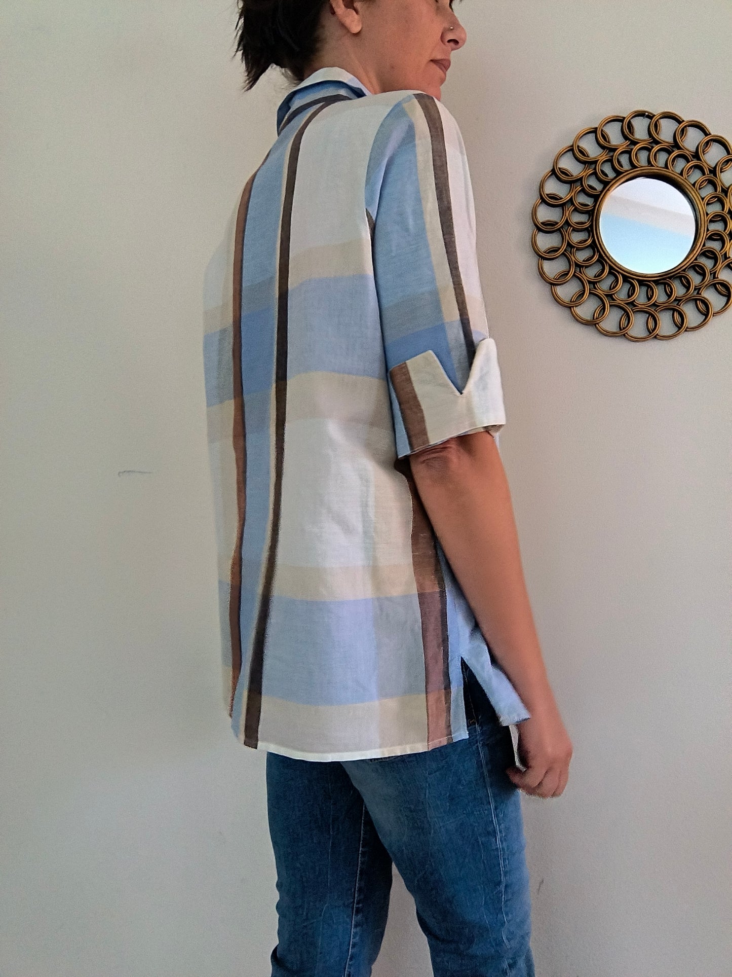 Camicia in cotone a quadri