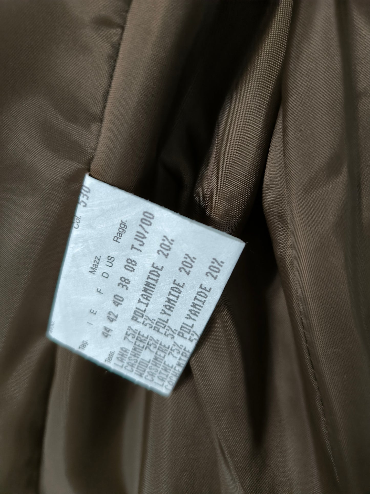 Blazer cammello in lana tg M