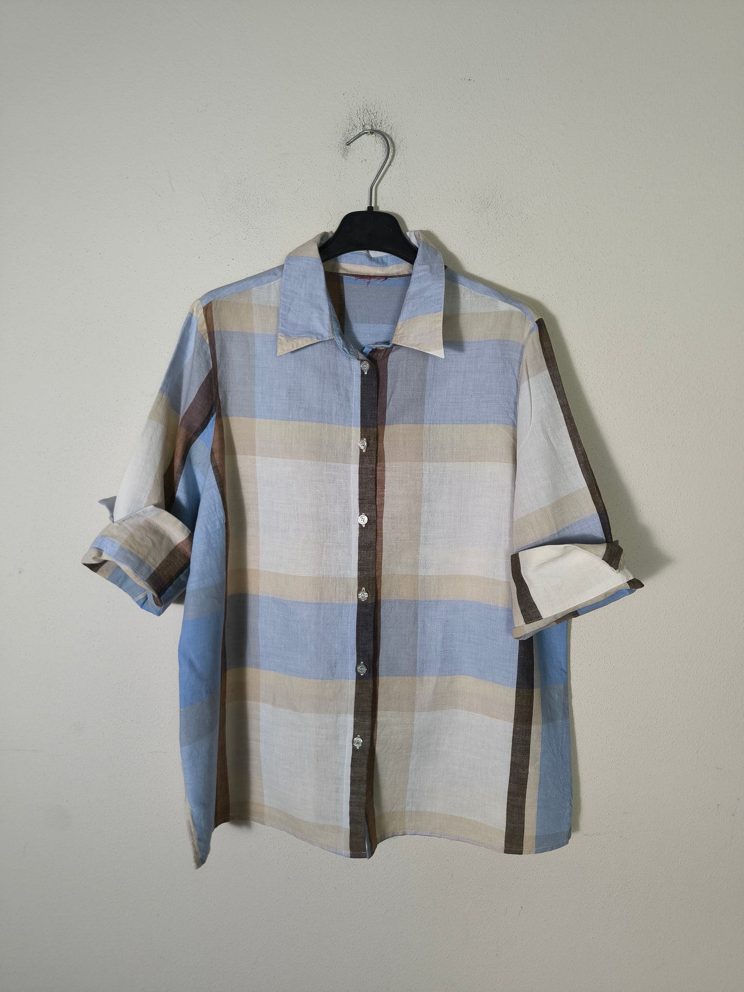 Camicia in cotone a quadri