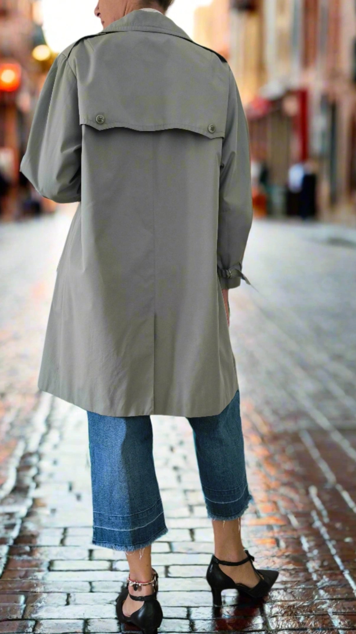 Trench menta/ ghiaccio vintage Arielle
