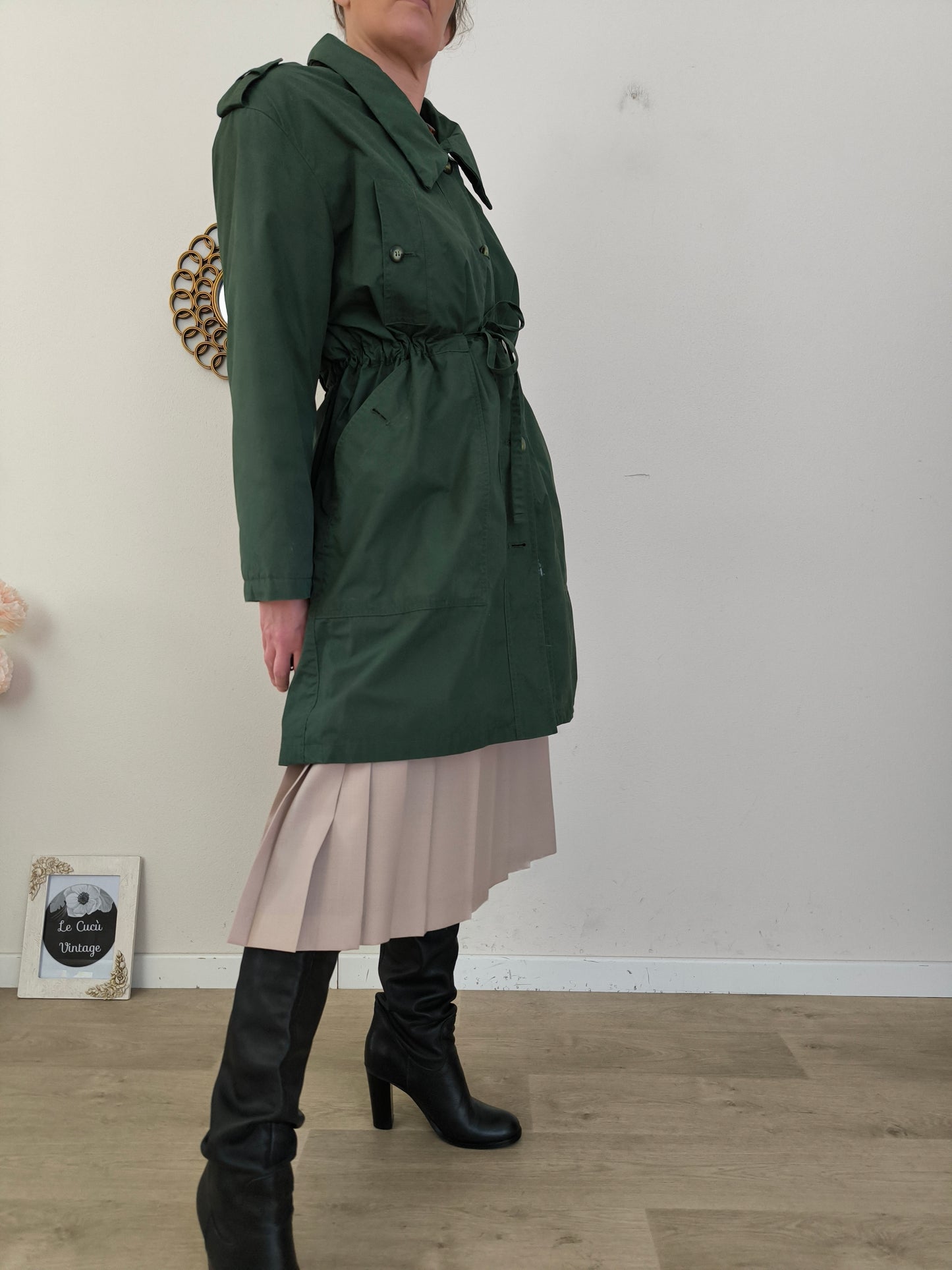 Trench imbottito anni 80 Maison Jacques