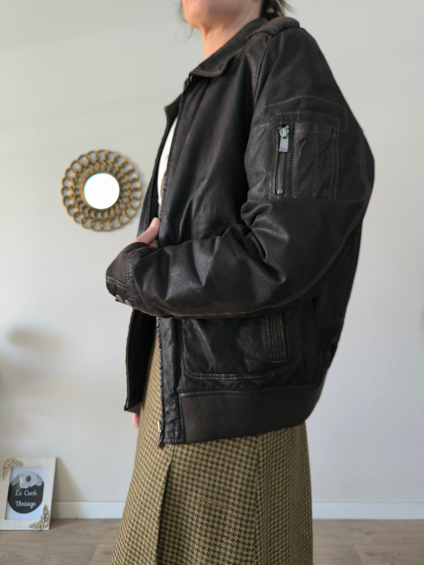 Giubbino in pelle unisex