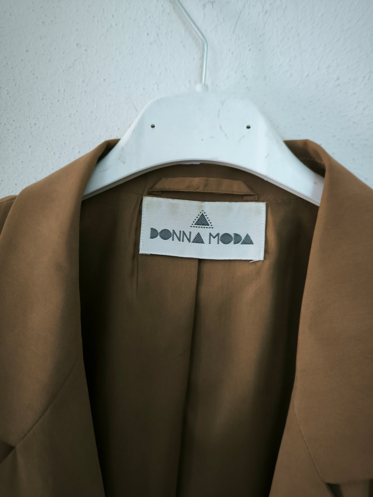 Blazer cammello vintage in viscosa