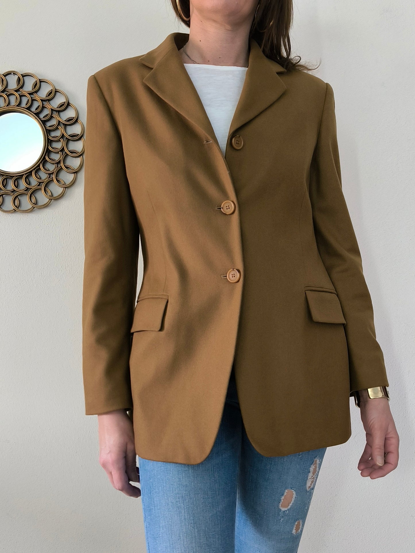 Blazer cammello in lana tg M