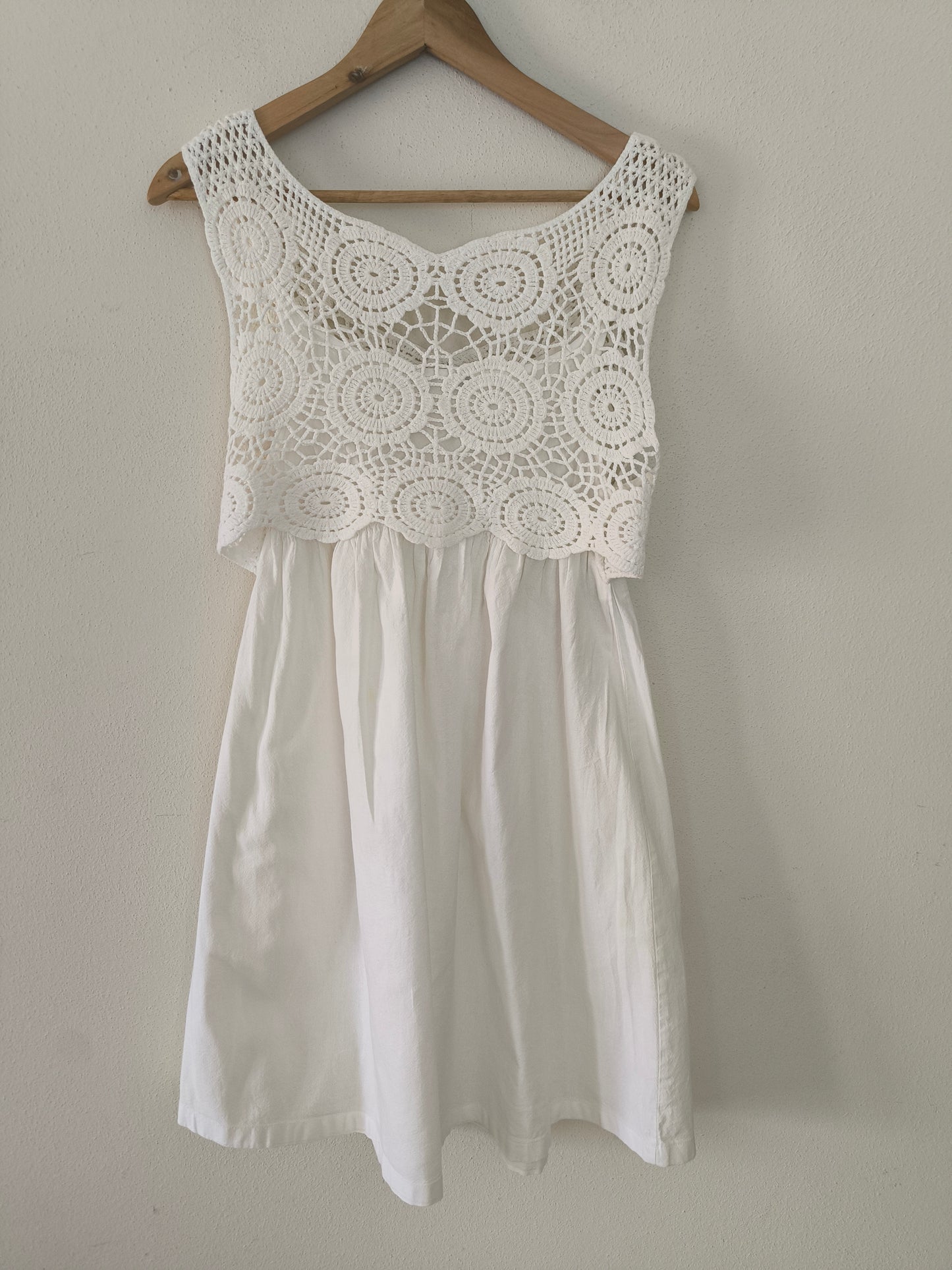Abito Sisley in cotone bianco