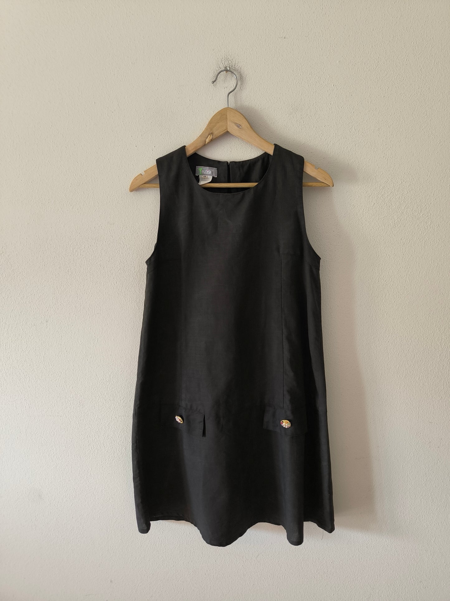 Abito vintage Egoiste in lino e cotone