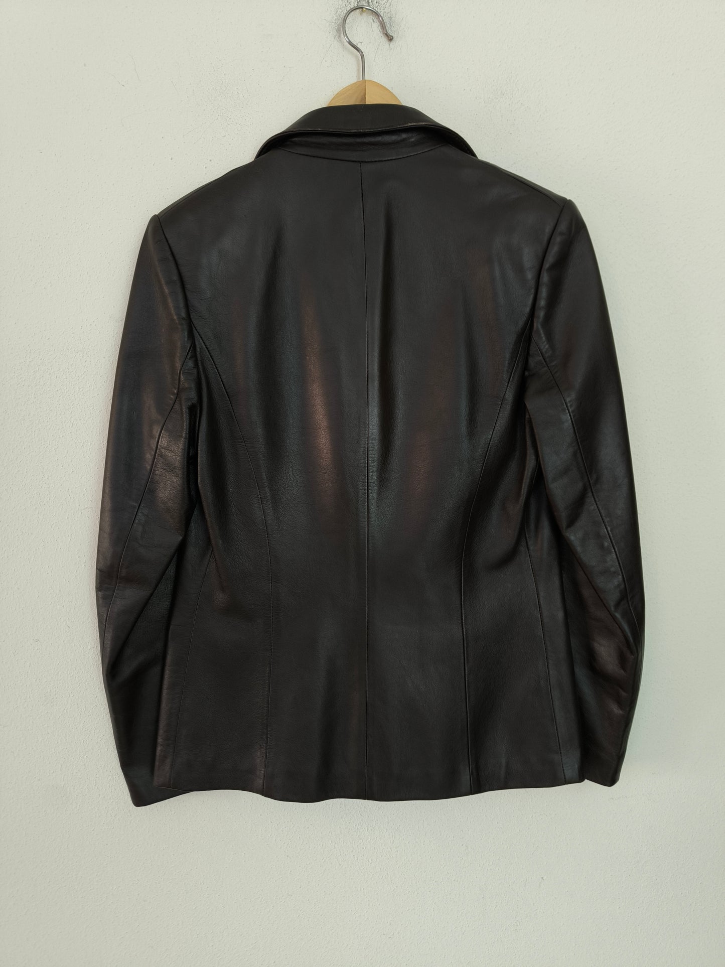 Blazer pelle marrone