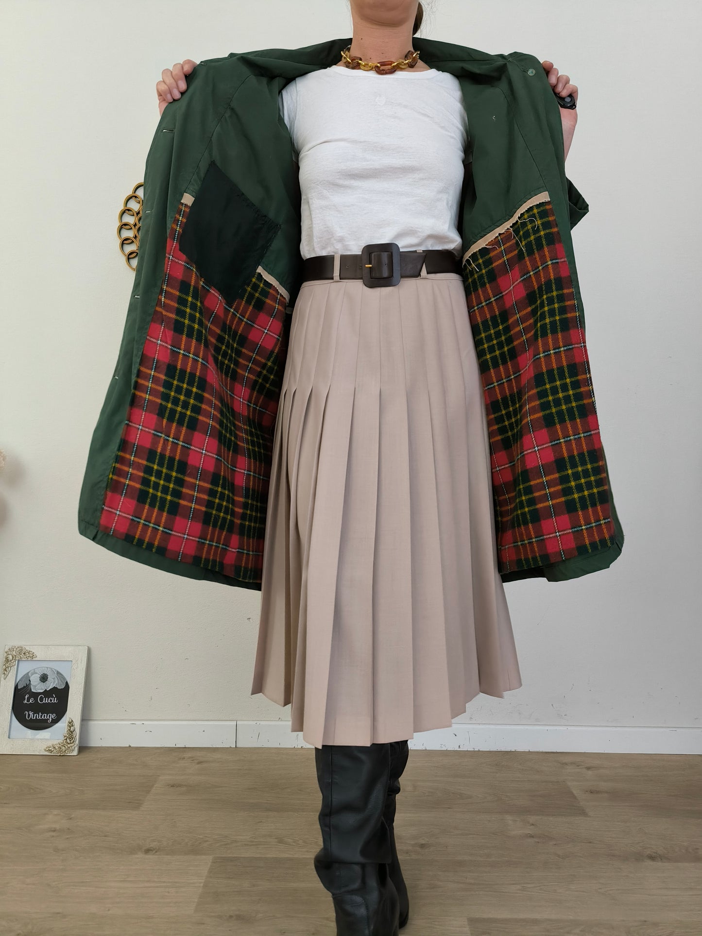 Trench imbottito anni 80 Maison Jacques