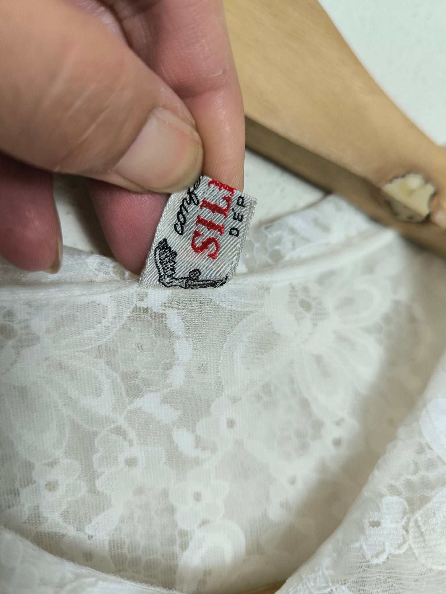 Vestaglina in pizzo anni 60