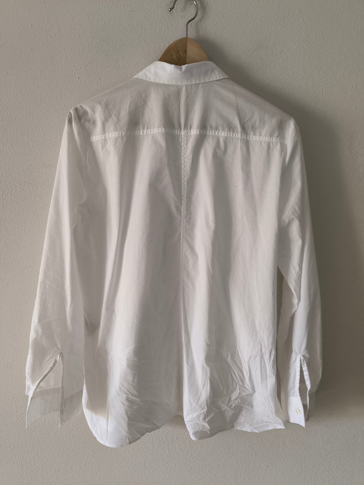 Camicetta bianca in cotone elasticizzato tg M