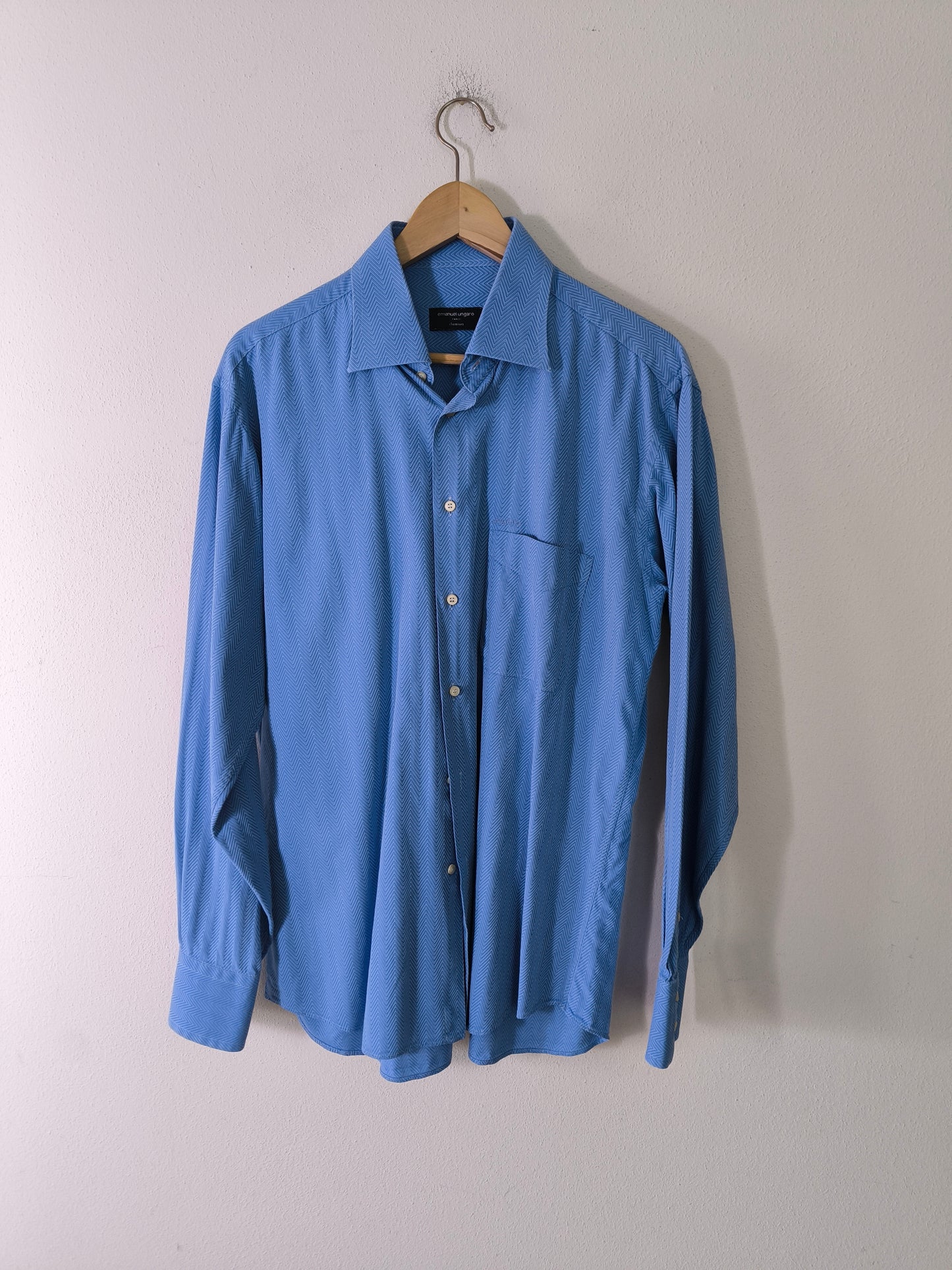 Ungaro camicia azzurra maschile/unisex