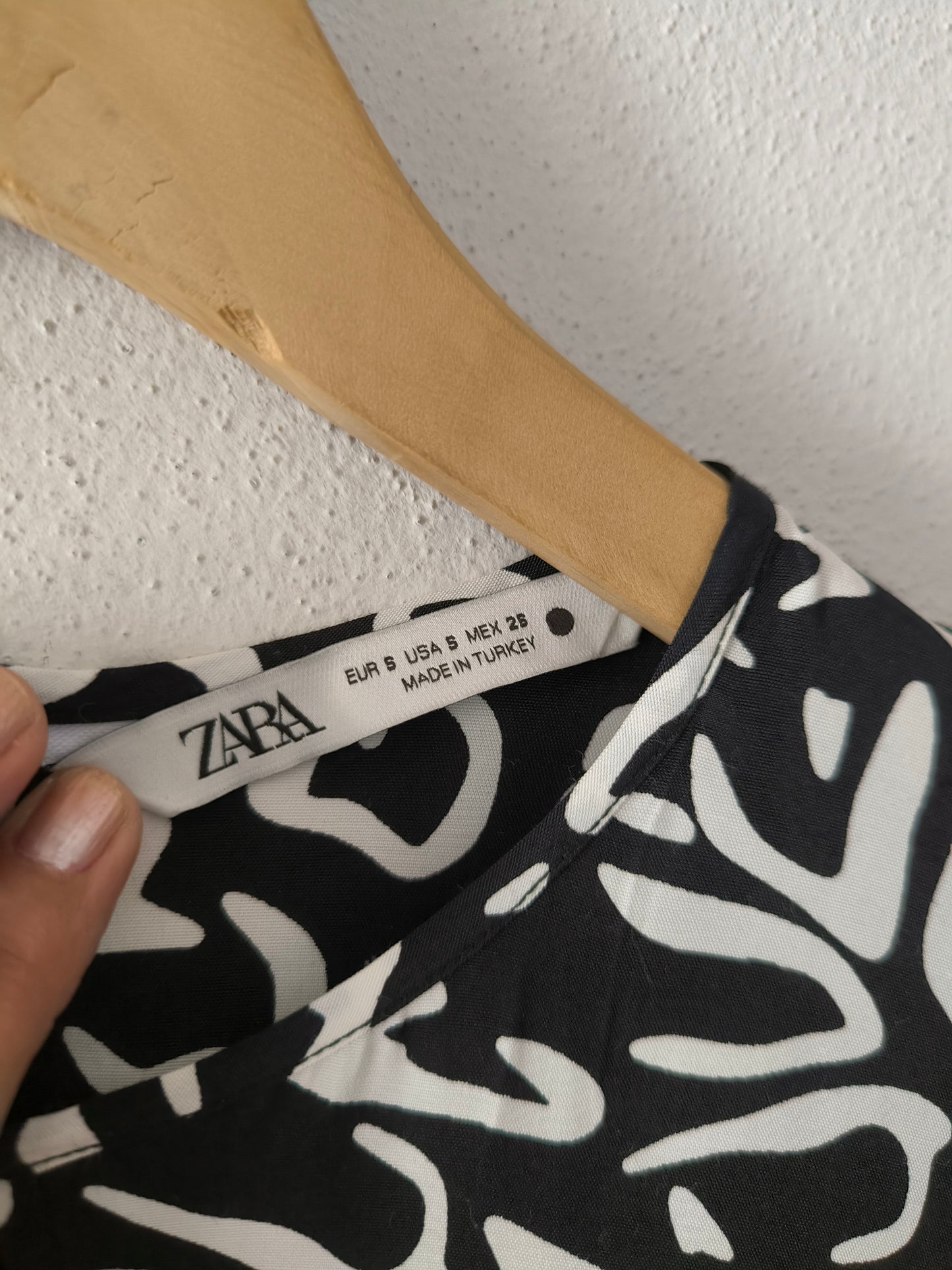 Zara Abito lungo fantasia b/w