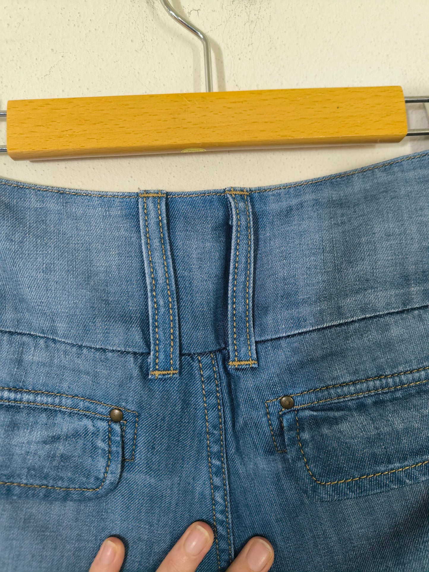 Jeans Benetton vintage a gamba larga tg 42
