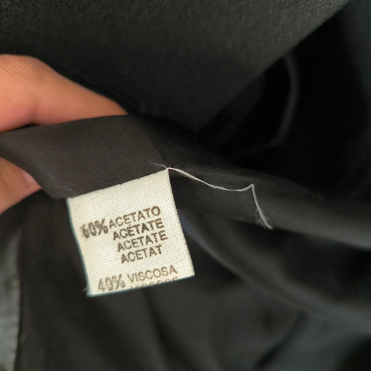 Blazer nero minimal tg U/48