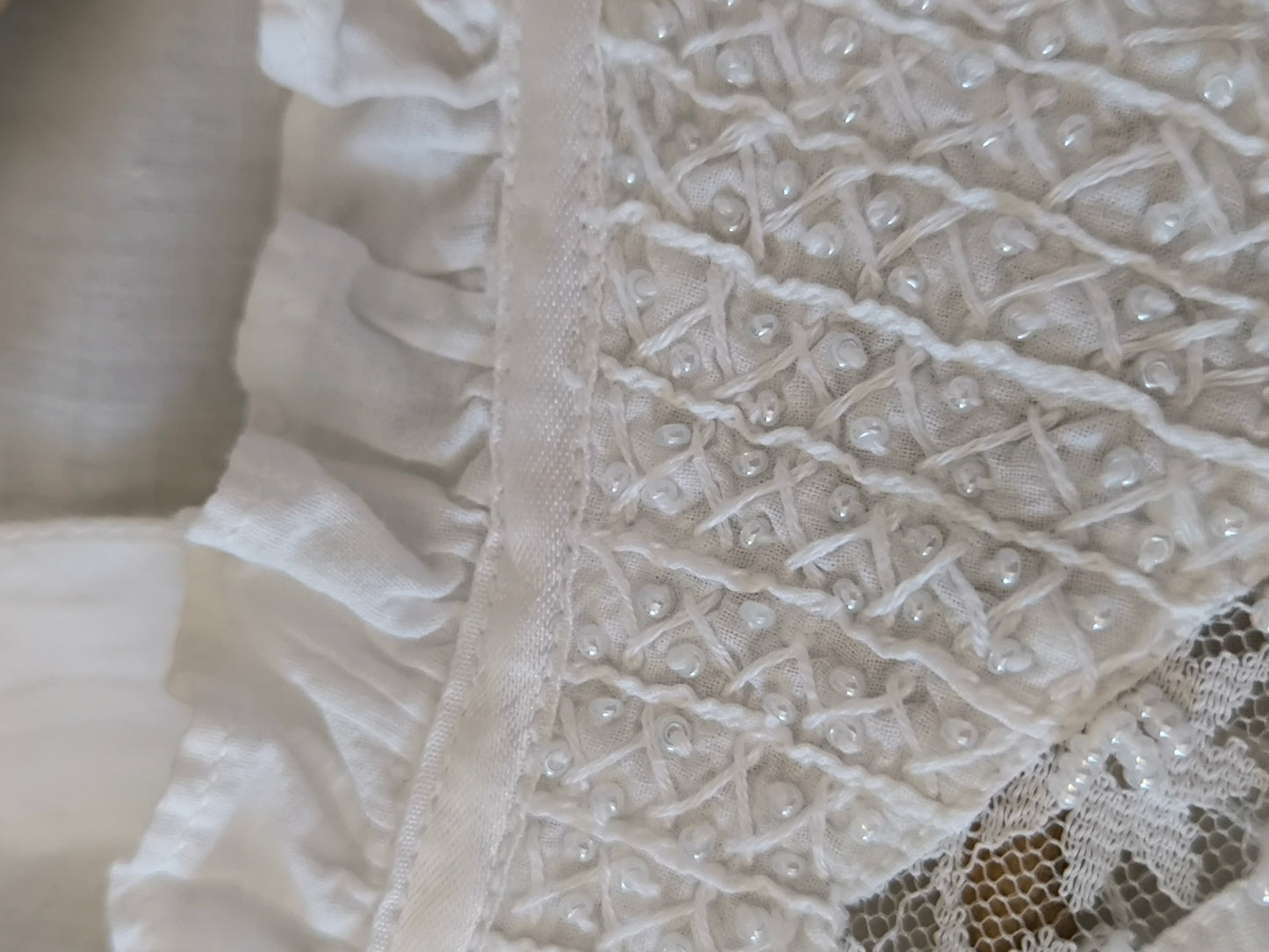 Camicetta vintage bianca con pizzo