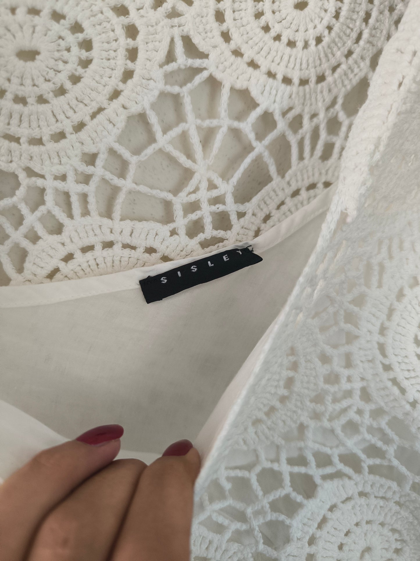 Abito Sisley in cotone bianco