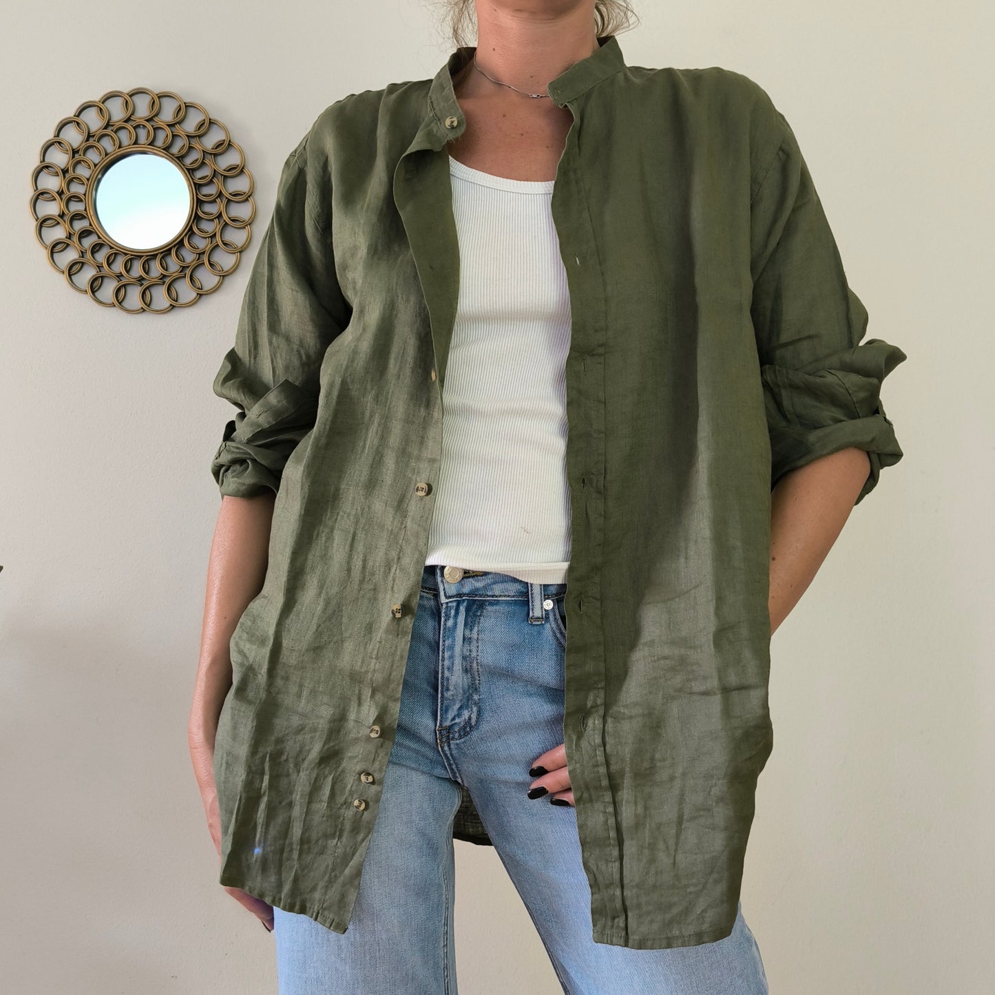 Camicia Trez puro lino XXL