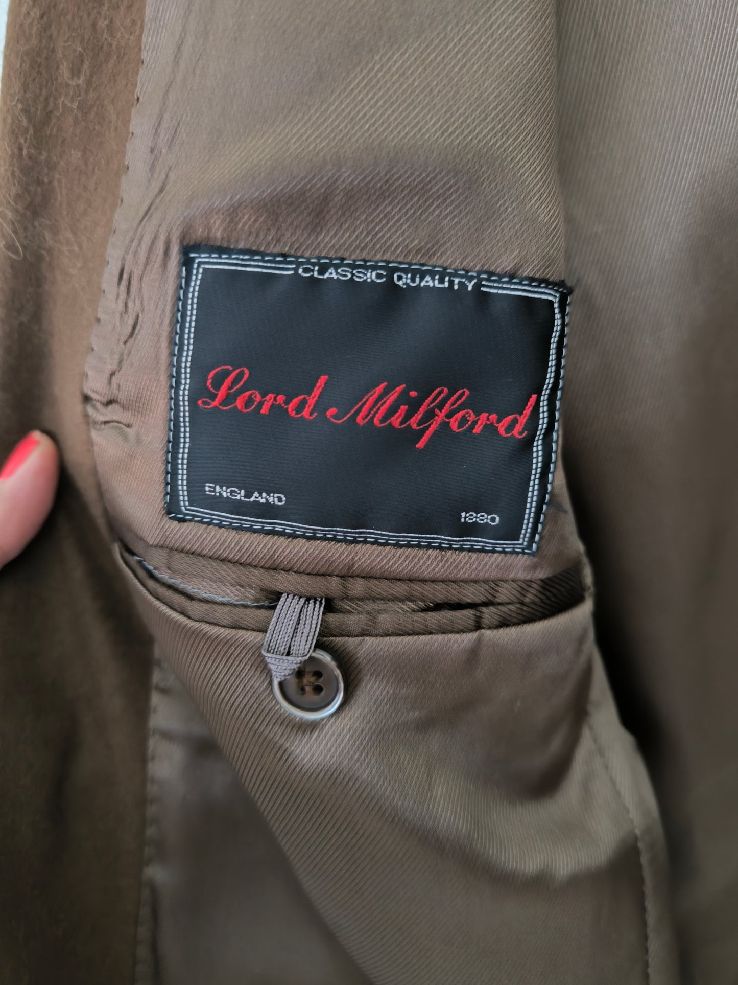 Blazer Lord Milford England in lana e cashmere
