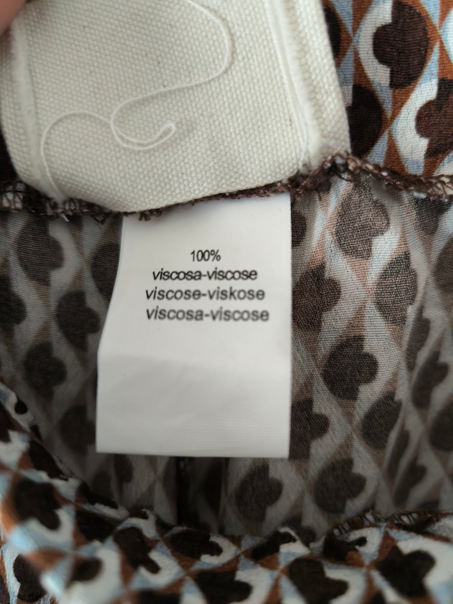 Leonora pantalone fantasia in viscosa