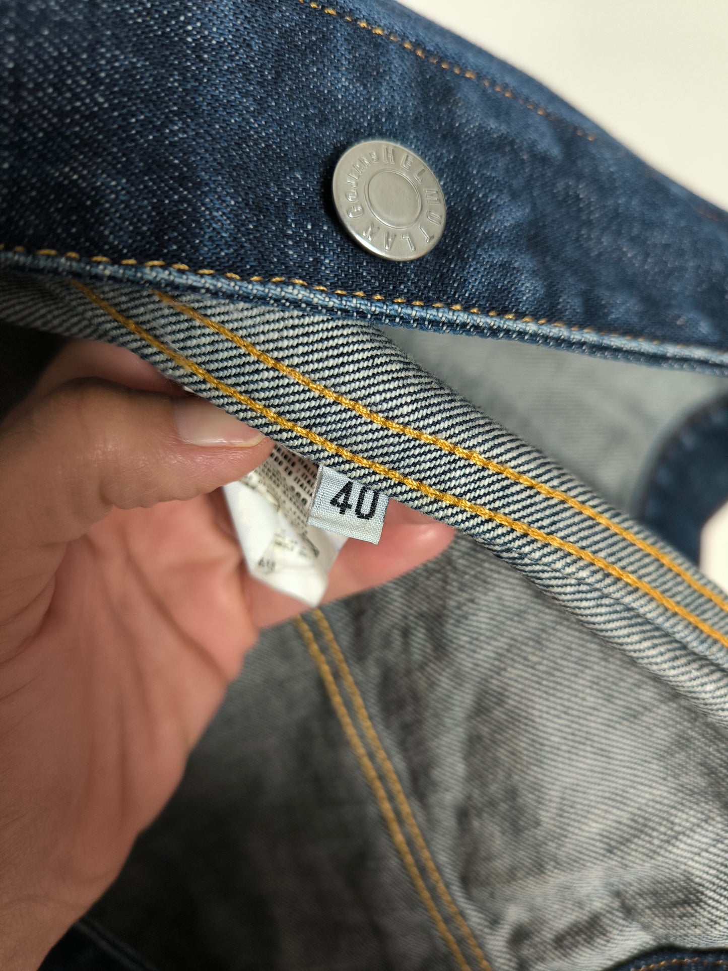 Giubbino in denim Helmut Lang tg S
