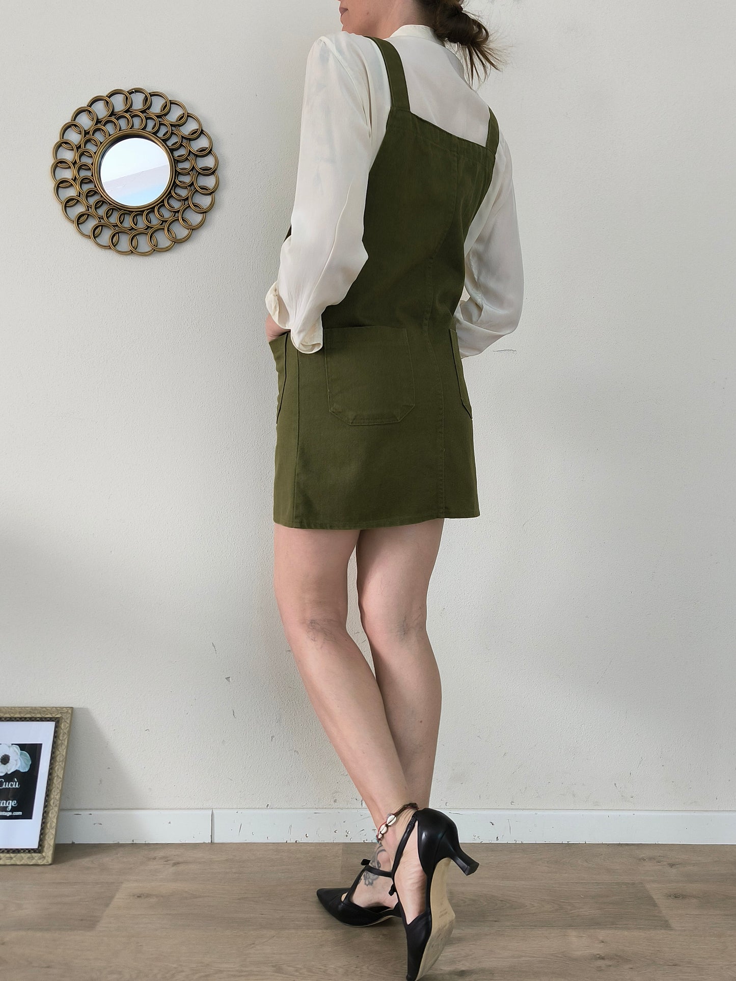 Abito salopette Olive tg M