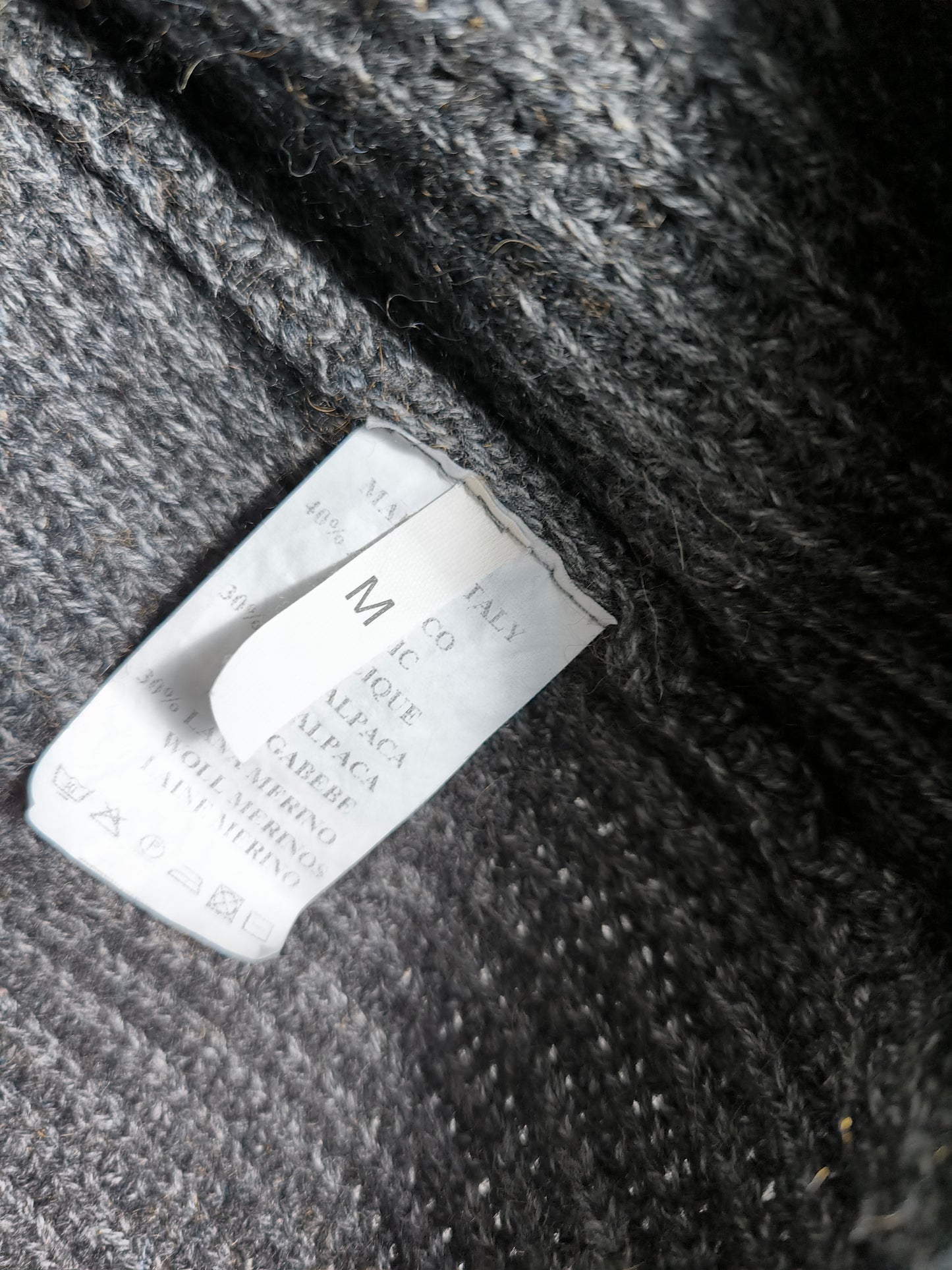 Giacchino in baby Alpaca tg M grigio scuro