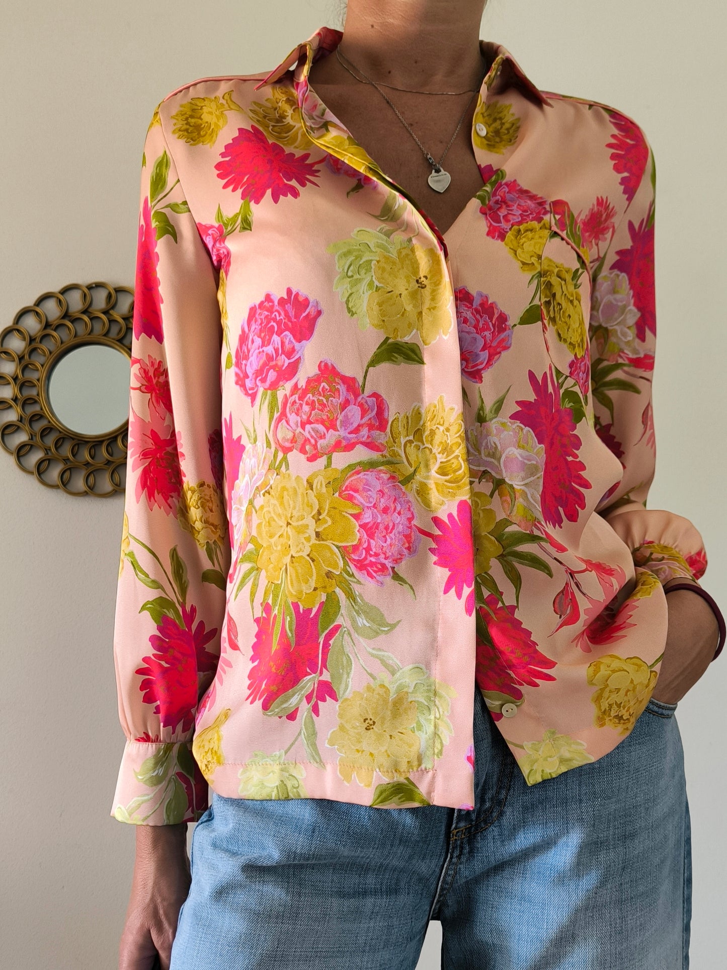Camicia I blues Variety stampa floreale tg S