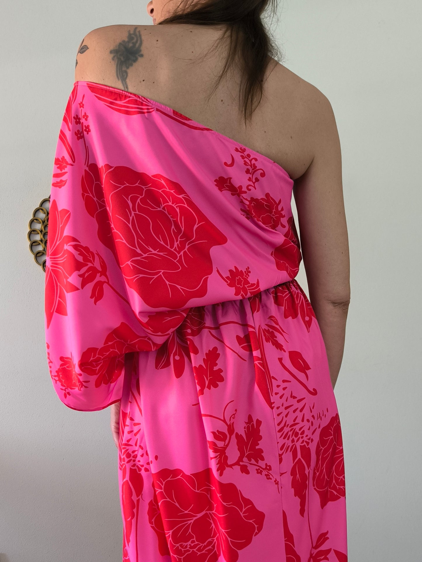 Abito rosa lungo tg U