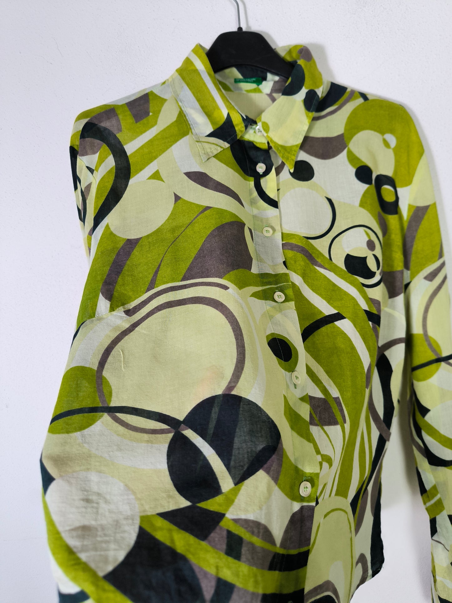 Camicetta fantasia verde Benetton