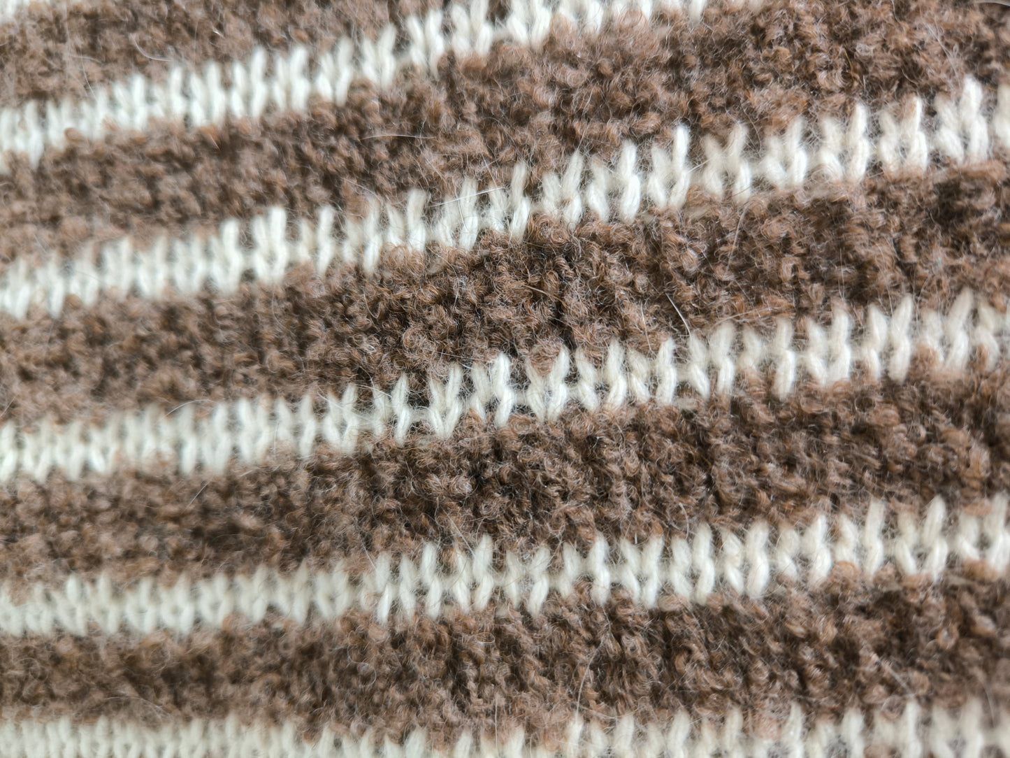 Maglione vintage fantasia in lana alpaca