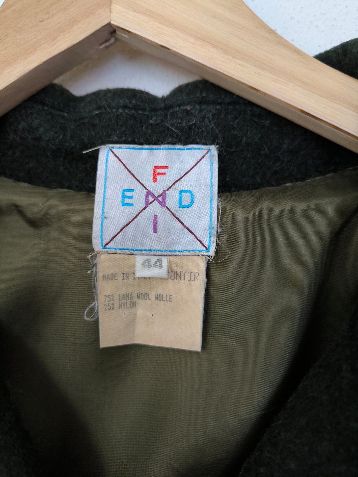 FENDI Cappa in loden vintage