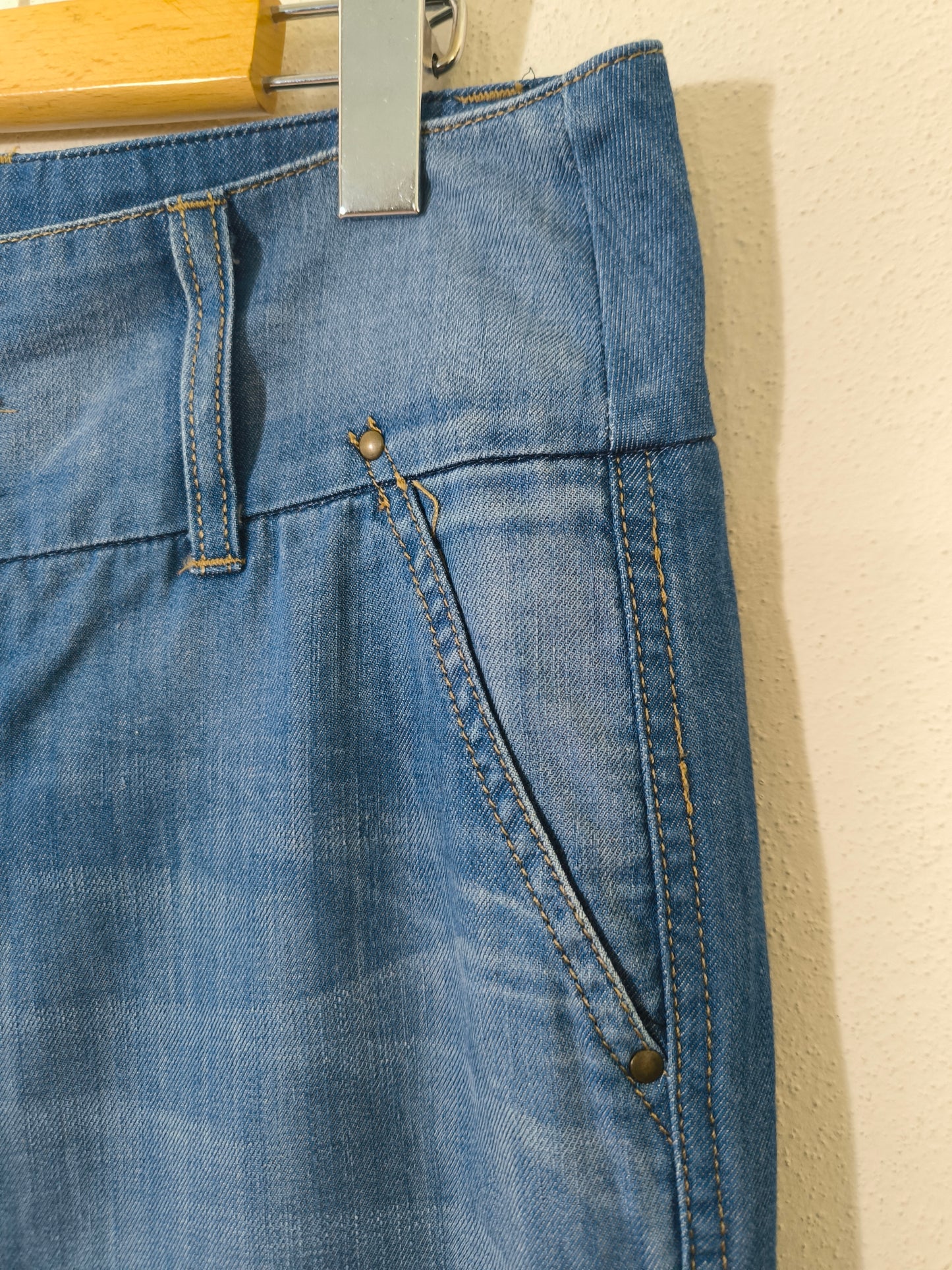 Jeans Benetton vintage a gamba larga tg 42