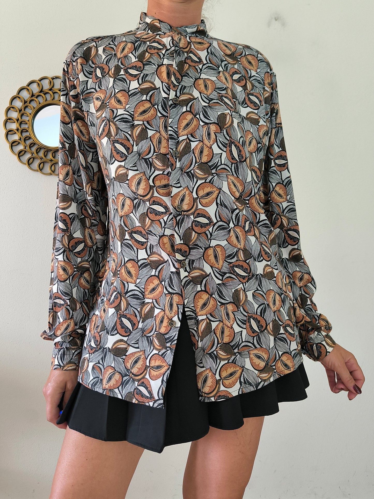 Camicia unisex fantasia in viscosa
