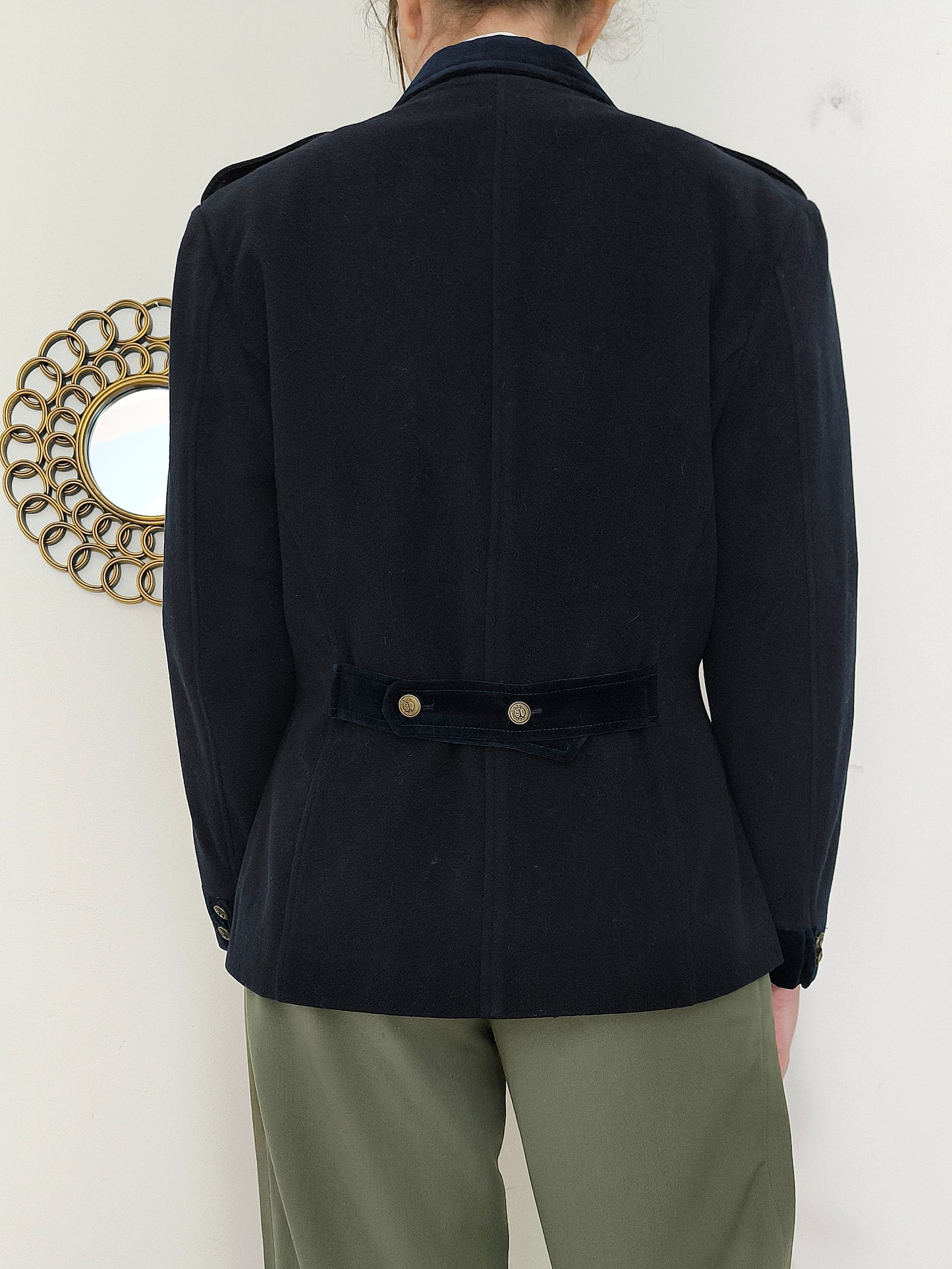 Blazer Filippo Alpi lana e cashmere color navy