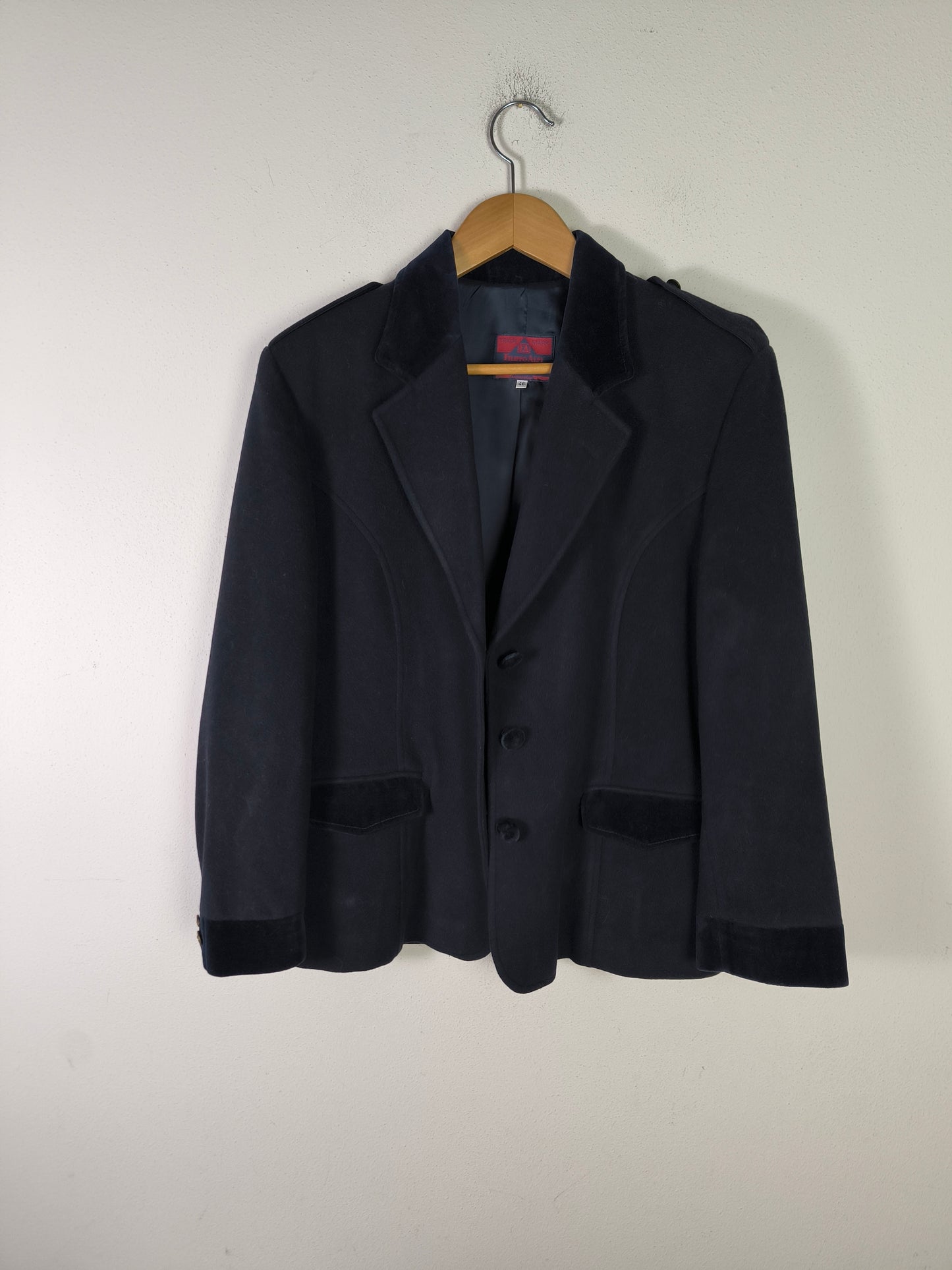 Blazer Filippo Alpi lana e cashmere color navy
