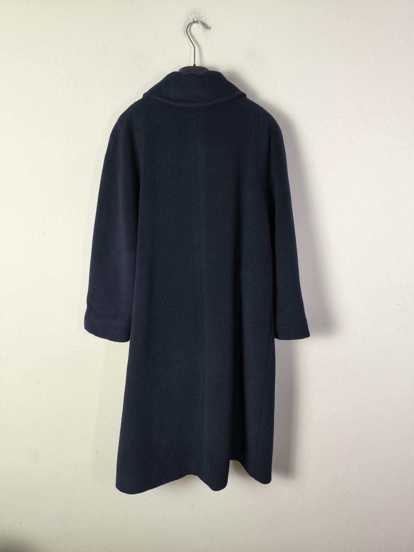 Cappotto lanificio Campore blu notte pura lana vergine