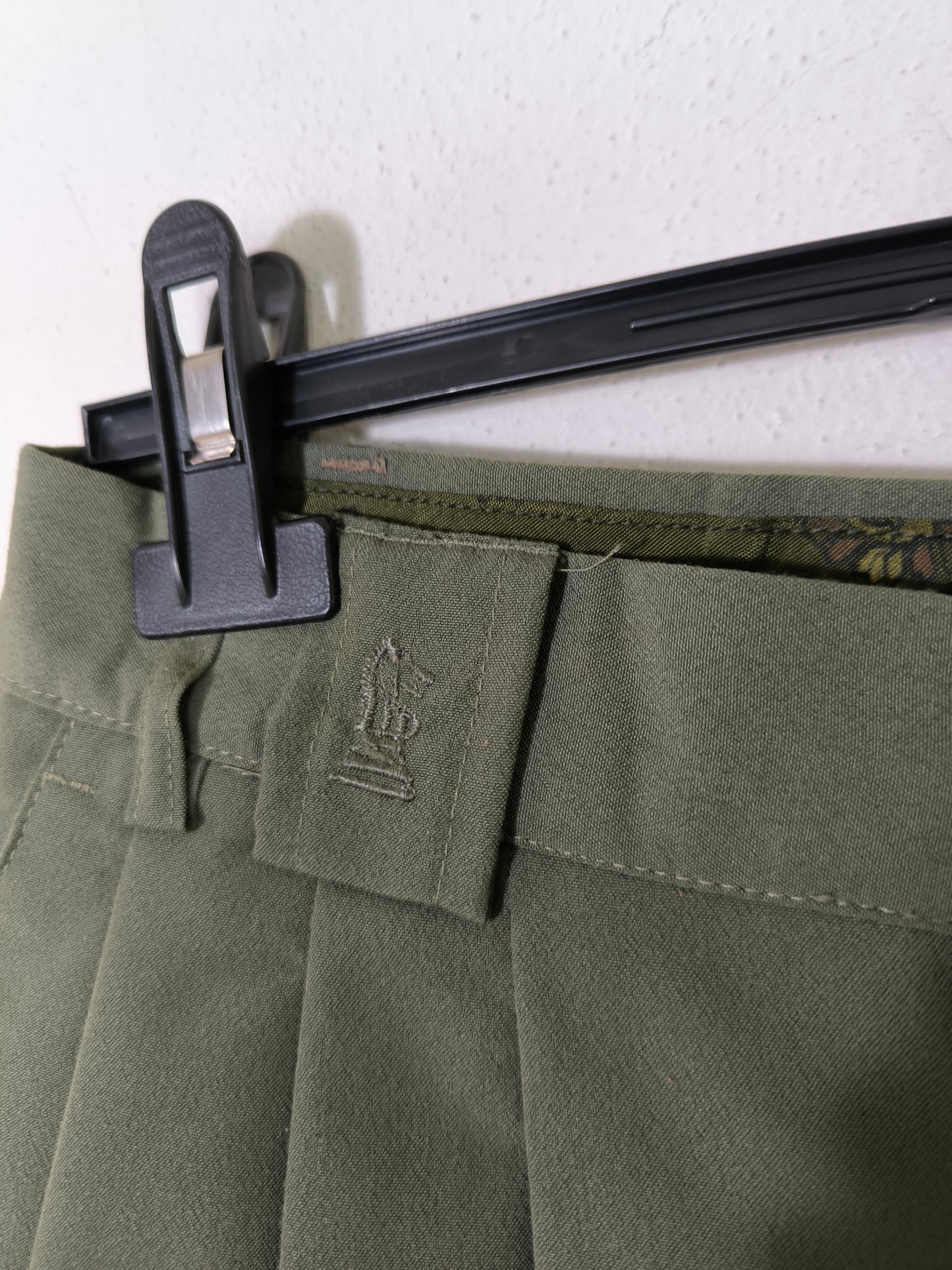 Pantalone No Strike olive anni 80 tg 42