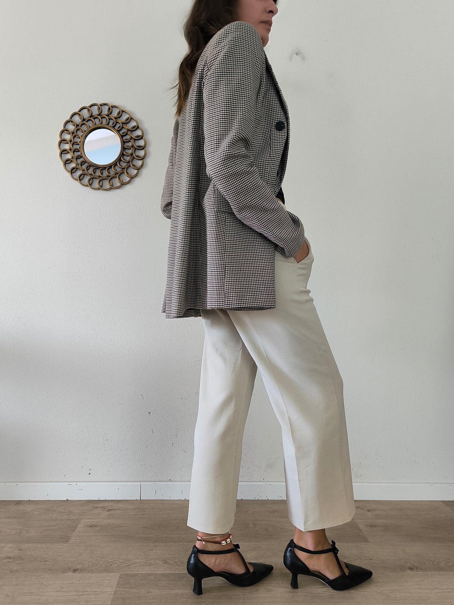 Blazer pied de poule Gina Tricot