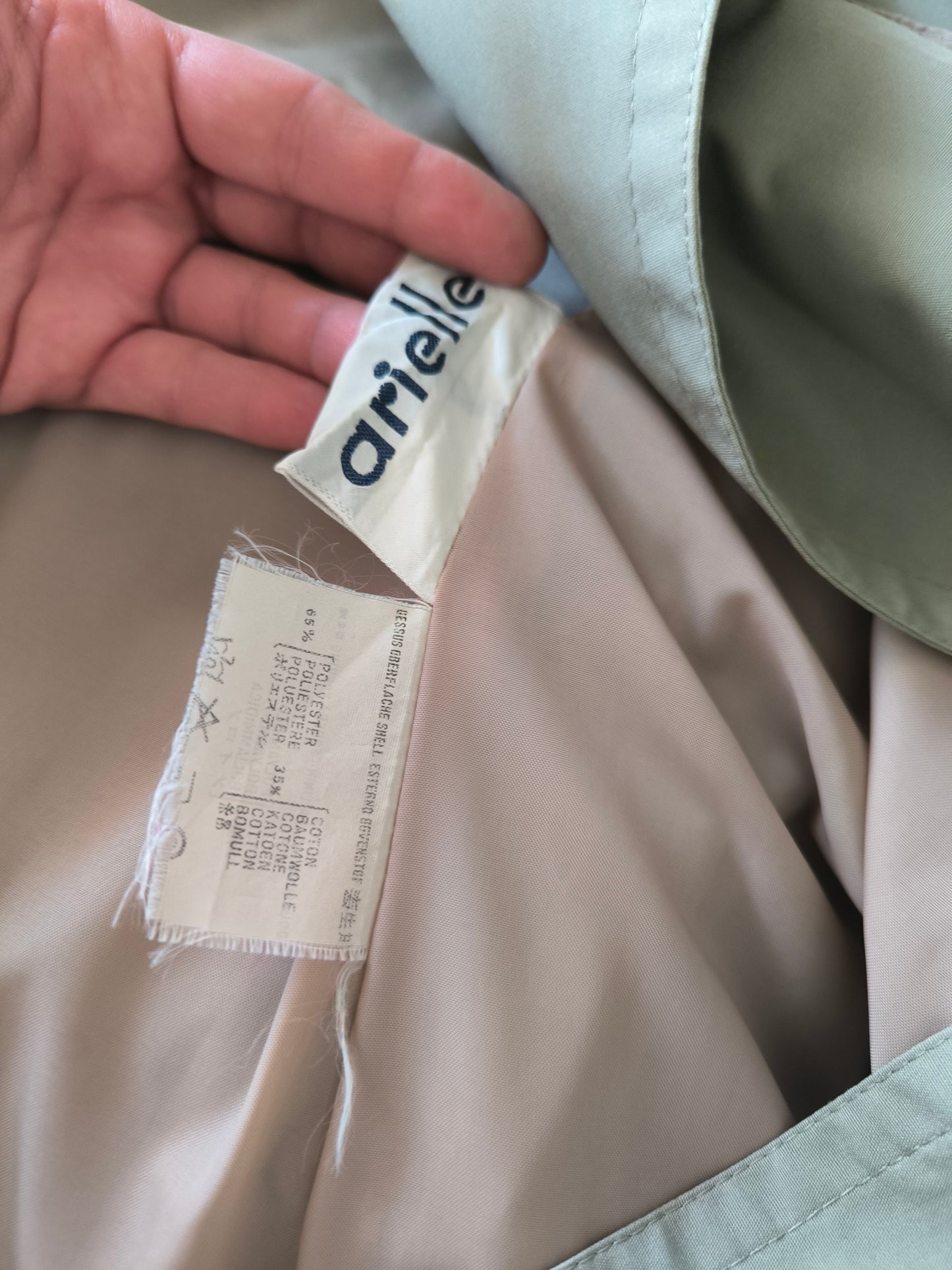 Trench menta/ ghiaccio vintage Arielle