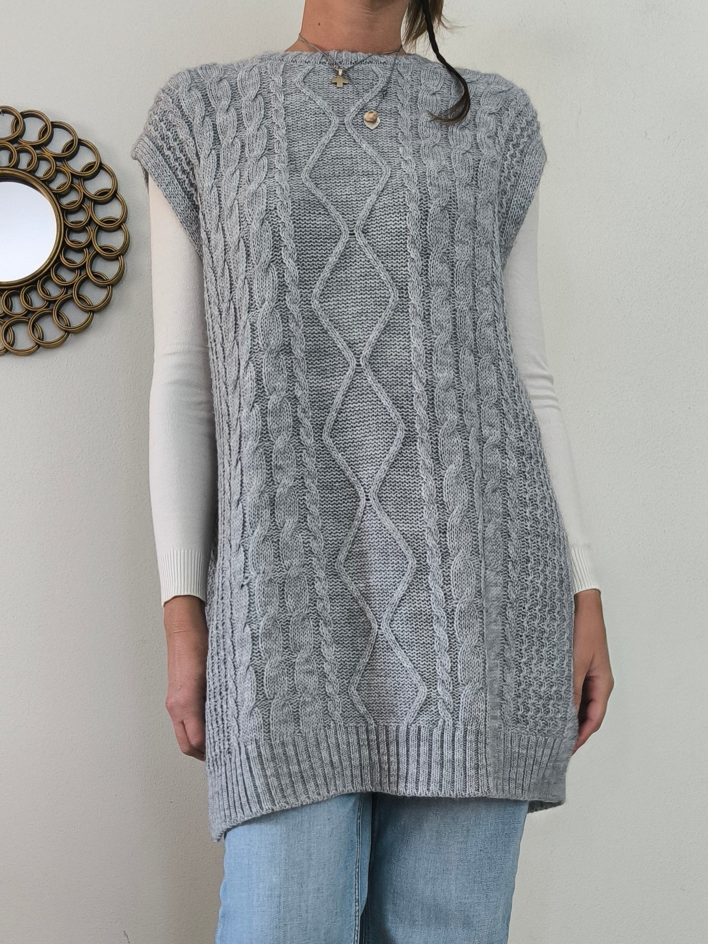 Maxi pull / minidress Vicolo grigio