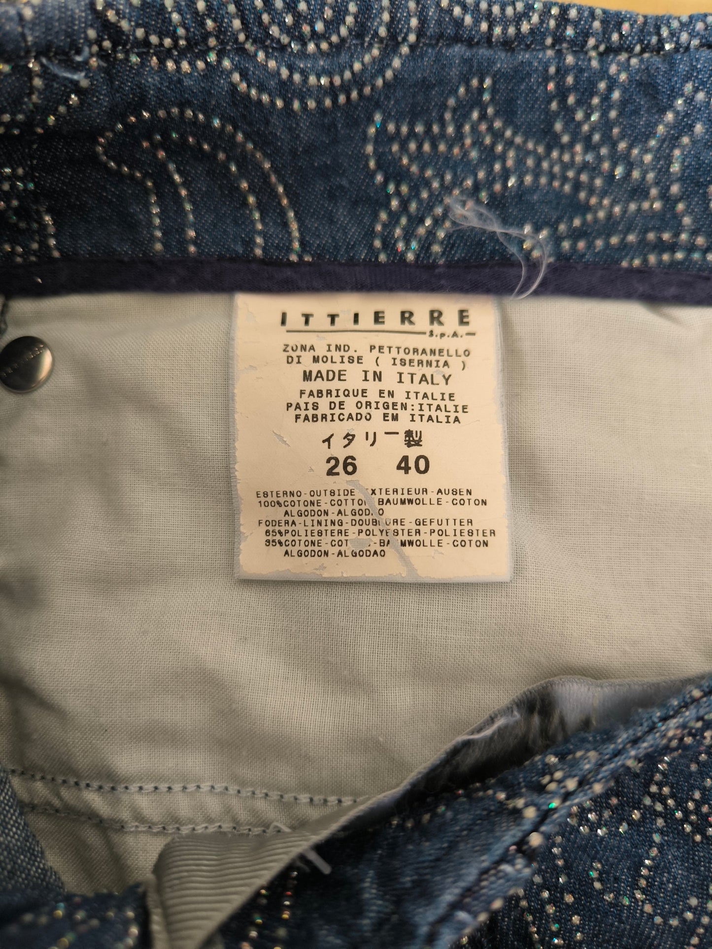 Versace Jeans con brillantini tg 26/40