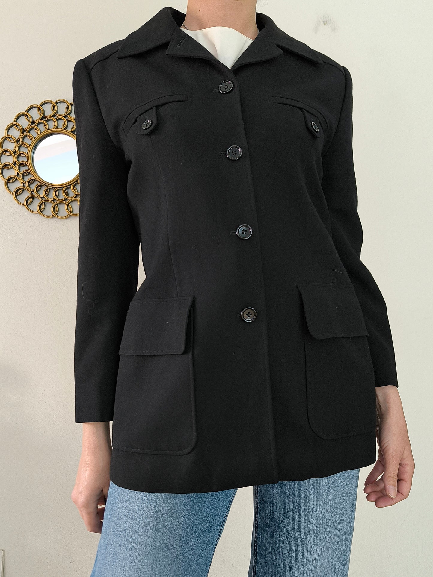 Ter et Bantine blazer nero in lana