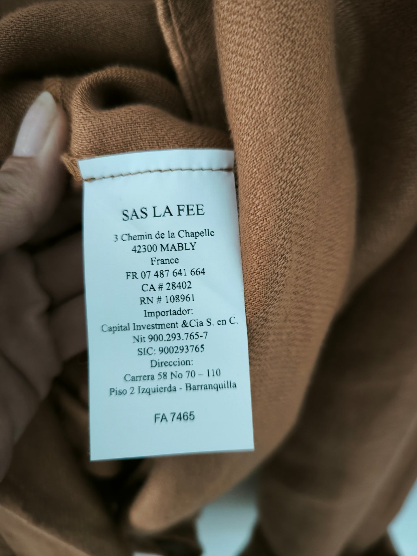 Blazer La fée Maraboutée in lino