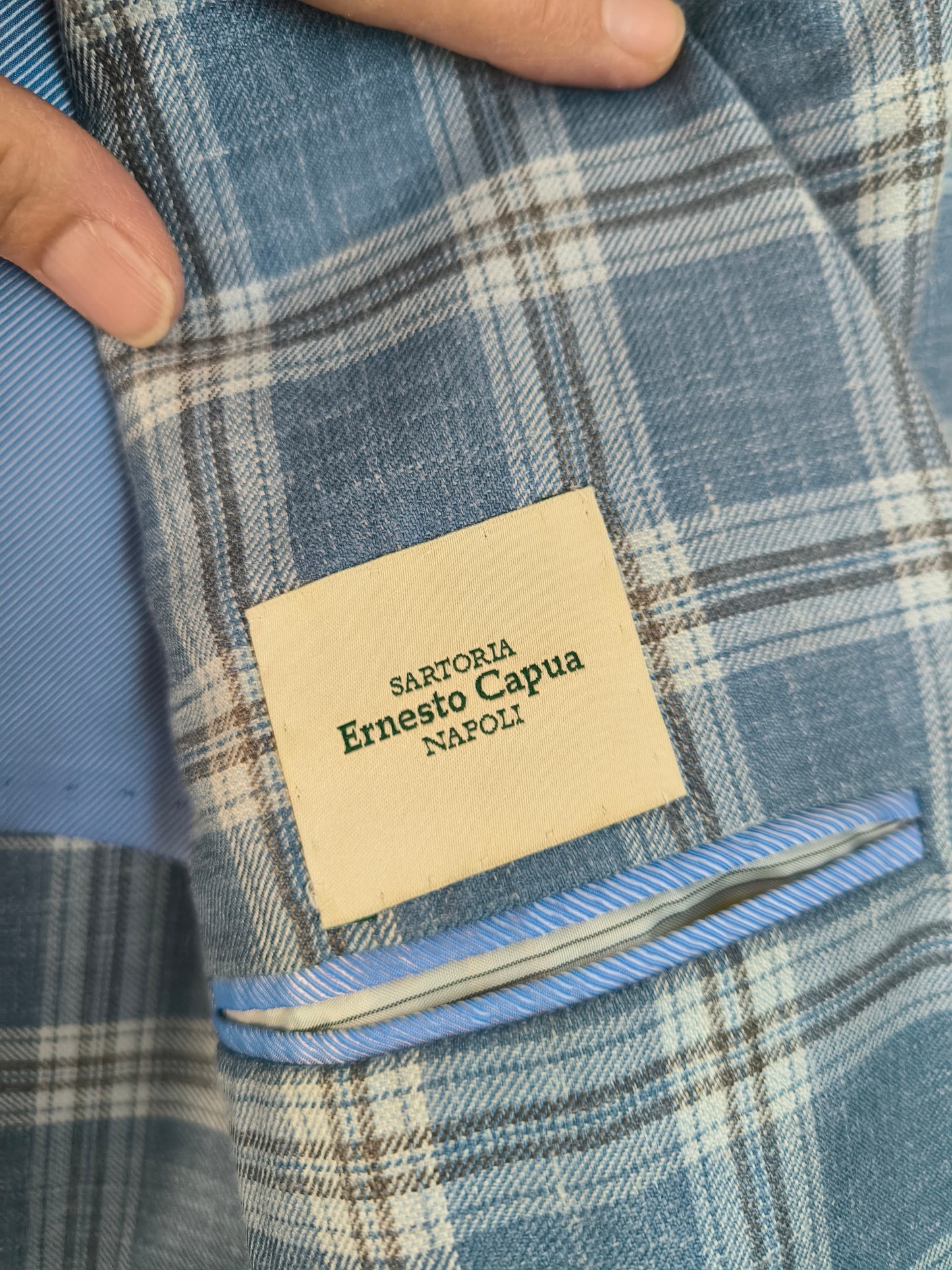 Blazer Sartoria Ernesto Capua azzurro
